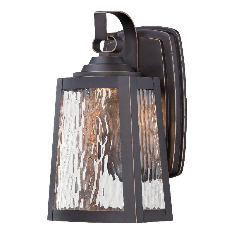 Industrial Emergency Lighting for Safety in FactoriesTalera 11 in. LED Outdoor Wall Lantern Oil Rubbed Bronze & Gold Finish