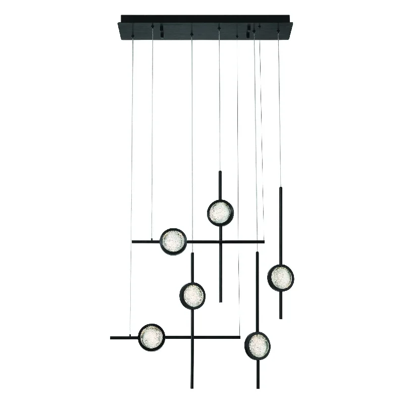 Track lighting for adding a touch of eleganceBarletta 32" 6-Light Chandelier