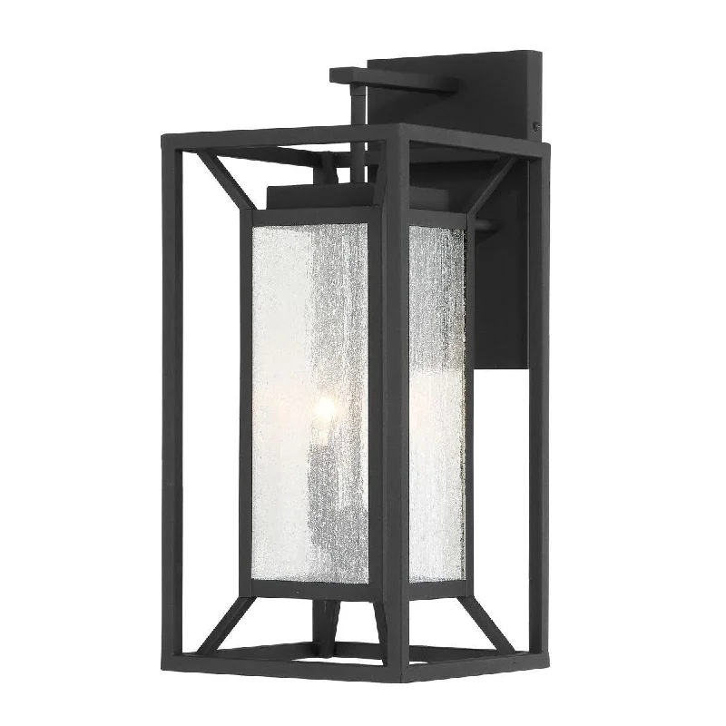 Low - Bay Industrial Lighting Fixtures for Small FactoriesHarbor View 21 in. 2 Lights Outdoor Wall Lantern Black Finish