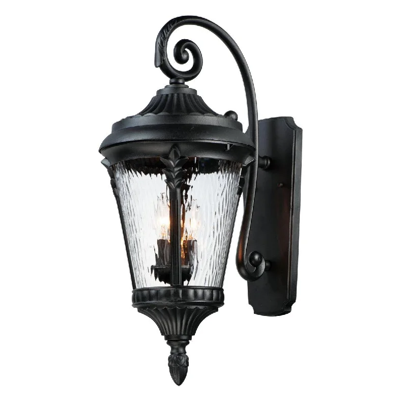 Industrial Lighting for Chemical PlantsSentry 26 in. 3 Lights Outdoor Wall Light Black Finish