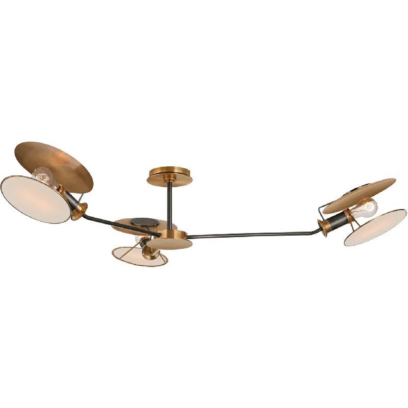 Track lighting for adding a touch of eleganceOsiris Large Asymmetric Semi Flush Mount