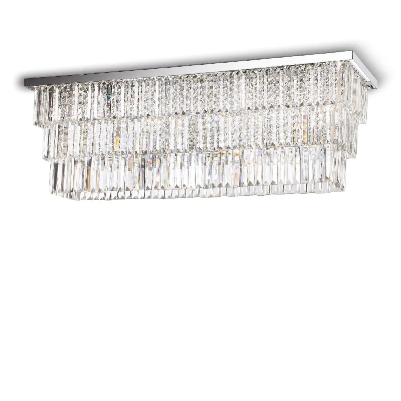Wireless track lighting for easy installationMartinez Crystal Flush Light - Chrome/Gold Finish Wireless track lighting for easy installationMartinez Crystal Flush Light - Chrome/Gold Finish