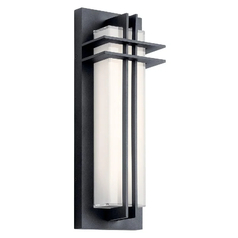Shock - Resistant Industrial Lighting for Vibrating Machinery AreasManhattan 16 In LED Outdoor Wall Sconce 375 Lumens 3000K Black Finish