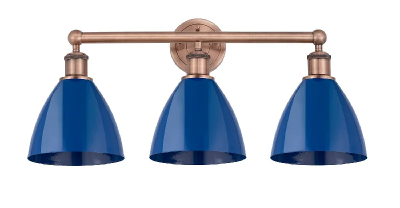 Dust - Resistant Industrial Lighting for Dirty WorkspacesDowntown Urban Three Light Bath Vanity
