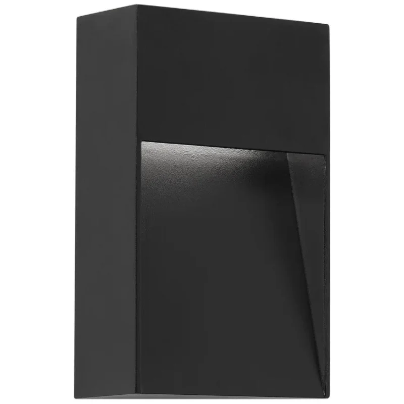 Waterproof Industrial Lighting for Wet AreasIn.ga 8 In. LED Outdoor Wall Sconce Black Finish