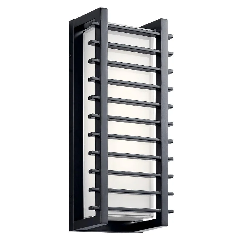 Adjustable Industrial Lighting for Flexible IlluminationRockbridge 16 in. LED Outdoor Wall Sconce 450 Lumens 3000K Black