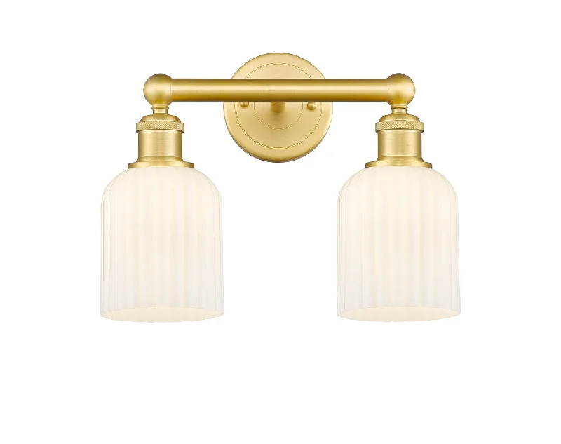 Industrial Lighting with High CRI (Color Rendering Index) for True Color PerceptionEdison Two Light Bath Vanity