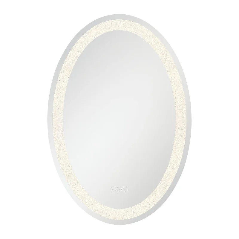 Contemporary track lighting in black finishSilvana 21.75x31.5" LED Mirror