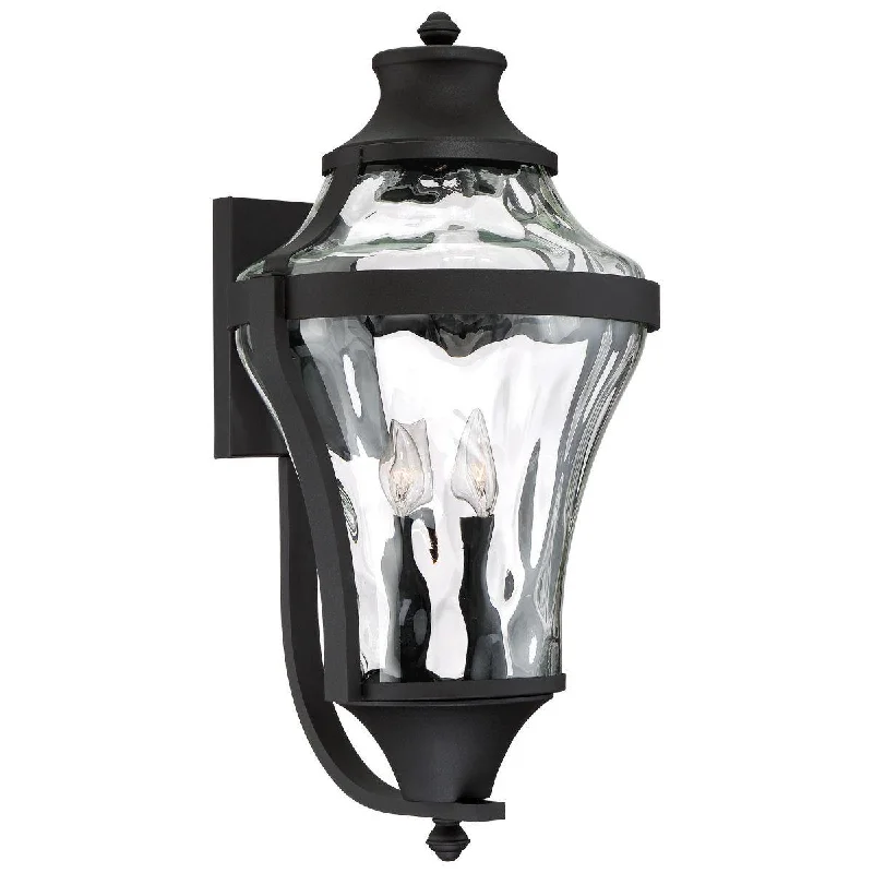 Industrial Lighting for Electronics ManufacturingLibre 24 in. 4 Lights Outdoor Wall Lantern Black Finish