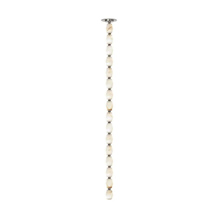 Modern track lighting with LED bulbsCollier Alabaster 48 Pendant