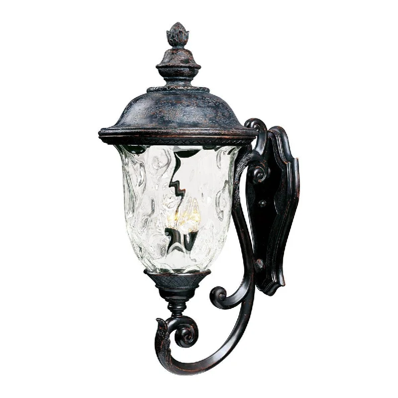 Industrial Lighting for Metal Fabrication ShopsCarriage House VX 31 in. 3 Lights upward Outdoor Wall Light Bronze Finish