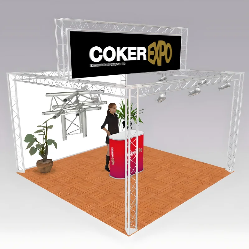 Track lighting for creating a moody atmosphereHire - Lighting Truss (For 3m x 2.5m floor area)