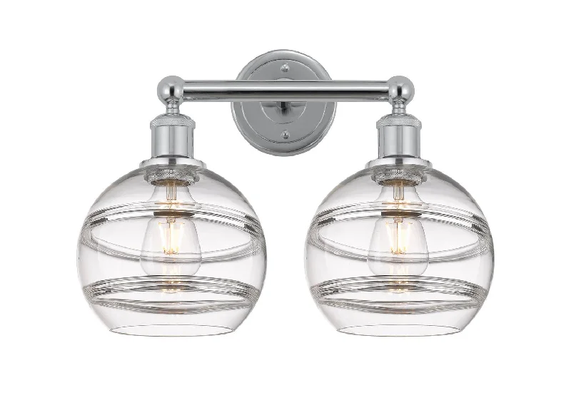 Industrial Exit Sign Lighting for Quick EvacuationDowntown Urban Two Light Bath Vanity