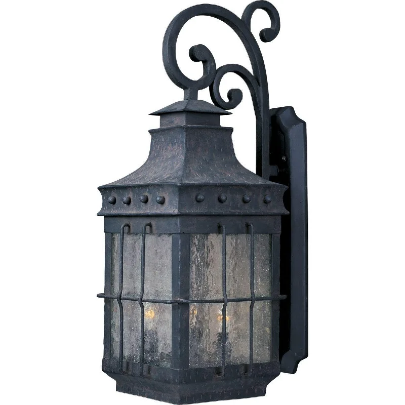 Corrosion - Resistant Industrial Lighting for Coastal FactoriesNantucket 32 in. 4 Lights Outdoor Wall Sconce Black Finish