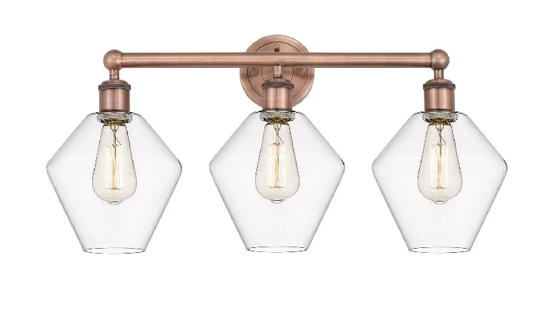 Energy - Efficient Industrial Lighting for Cost - SavingsDowntown Urban Three Light Bath Vanity