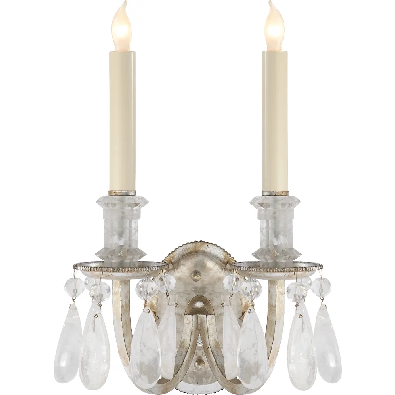 Track lighting with swivel heads for precise aimingElizabeth Double Sconce