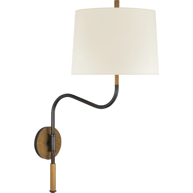 Track lighting with multiple heads for flexibilityceramic wall lamps with hand - painted designs for an artistic touchCanto Medium Swinging Wall Light