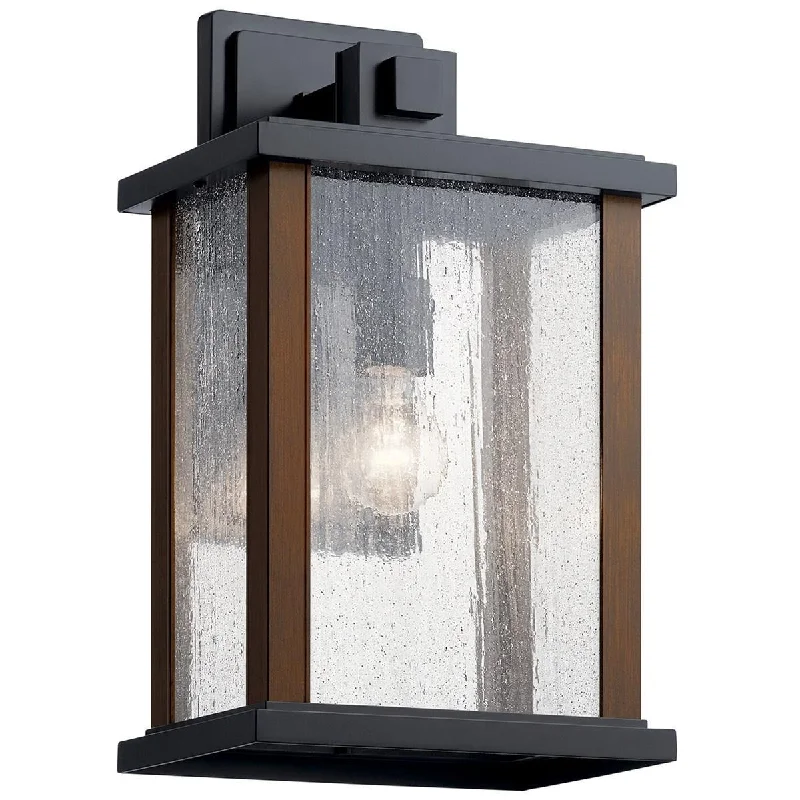 Industrial Lighting for Metal Fabrication ShopsMarimount 17 in. Outdoor Wall Light Black Finish