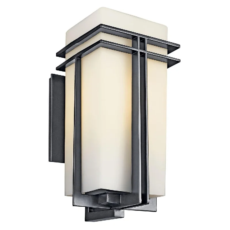 Industrial Lighting for Metal Fabrication ShopsTremillo 20 in. Outdoor Wall Sconce Black Finish