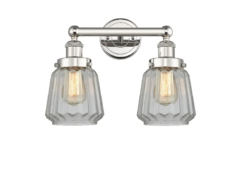 Industrial Lighting with High CRI (Color Rendering Index) for True Color PerceptionEdison Two Light Bath Vanity