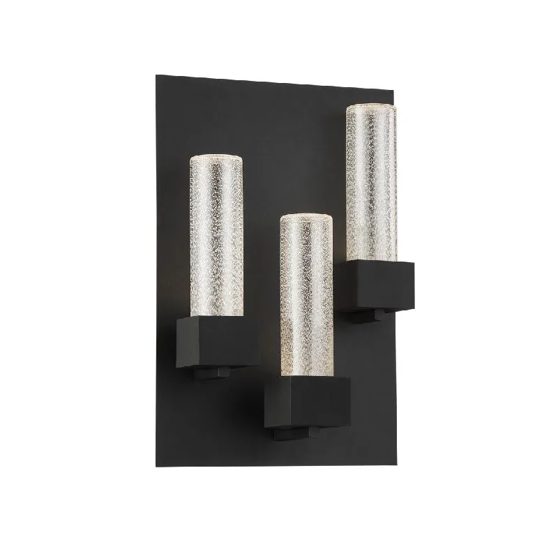 Industrial Emergency Lighting for Safety in FactoriesSolato 18 In. 3 Lights LED Outdoor Wall Sconce Black Finish