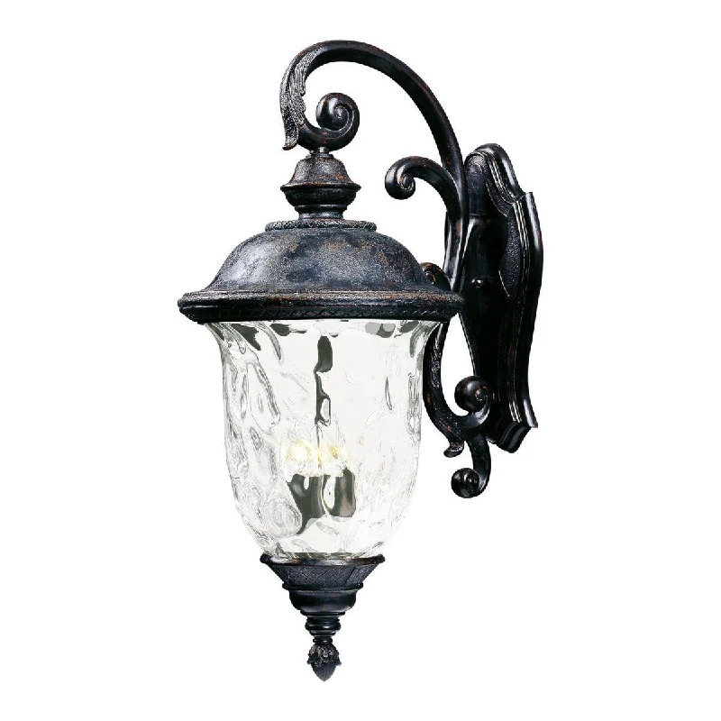 Durable Industrial Lighting for Harsh EnvironmentsCarriage House VX 31 in. 3 Lights downward Outdoor Wall Light Bronze Finish