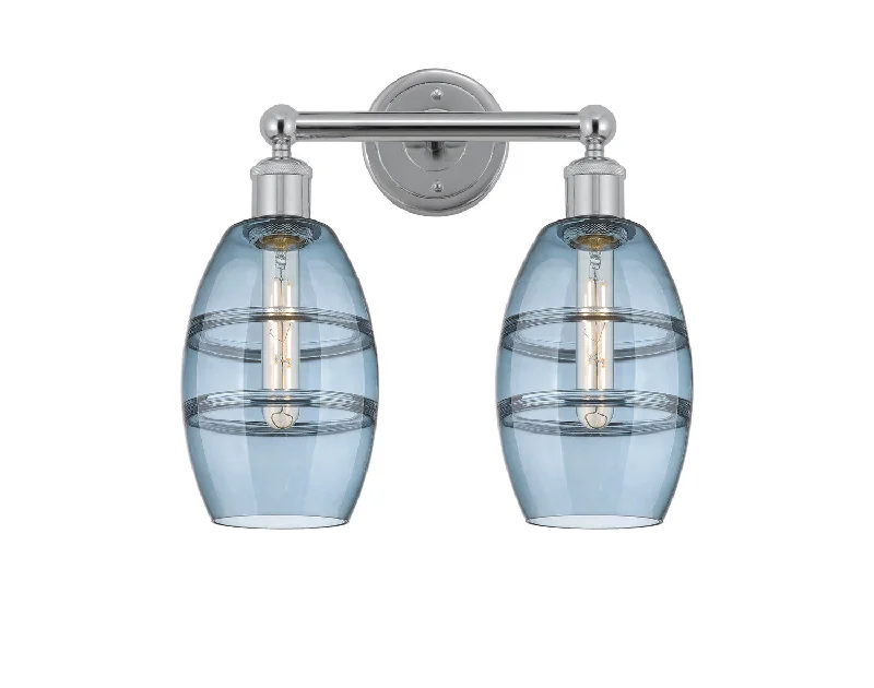 Industrial Lighting with High CRI (Color Rendering Index) for True Color PerceptionEdison Two Light Bath Vanity