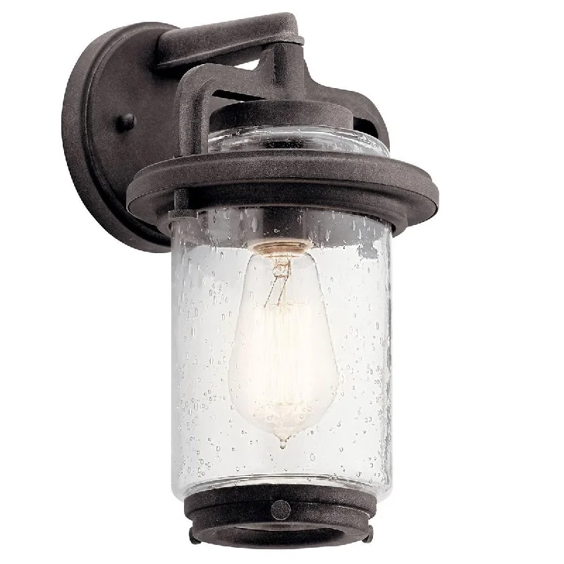 Industrial Lighting for Woodworking FactoriesAndover 12 in Outdoor Wall Sconce Weathered Zinc Finish