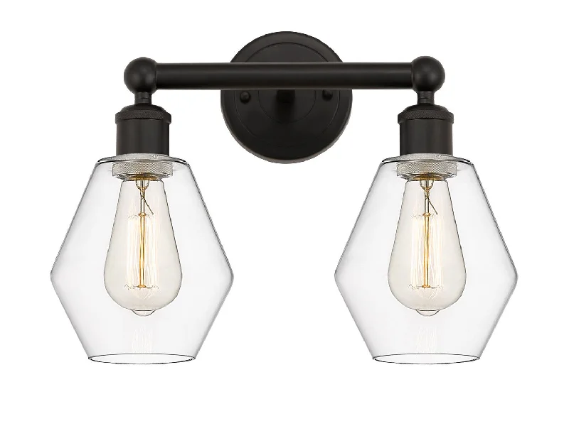 Industrial Pendant Lighting for Machine ShopsEdison Two Light Bath Vanity