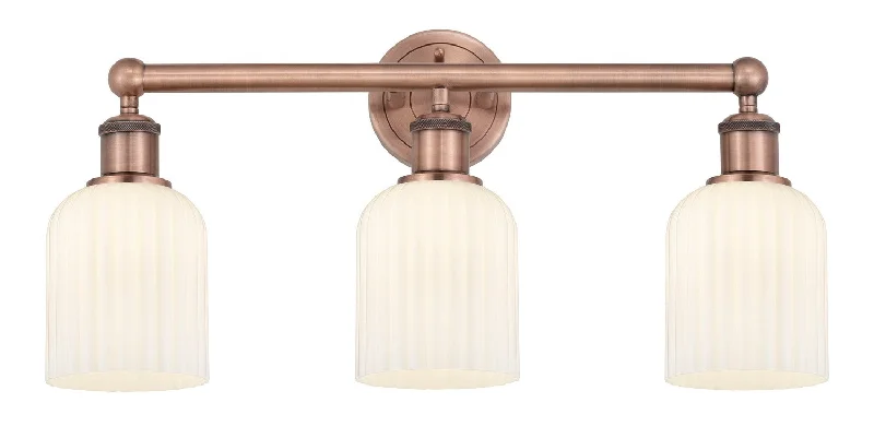 Industrial Lighting for Electronics ManufacturingEdison Three Light Bath Vanity