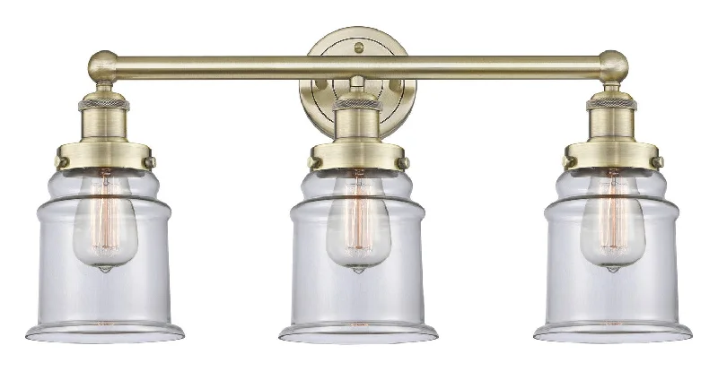 Industrial Wall - Mounted Lighting for Workshop WallsEdison Three Light Bath Vanity
