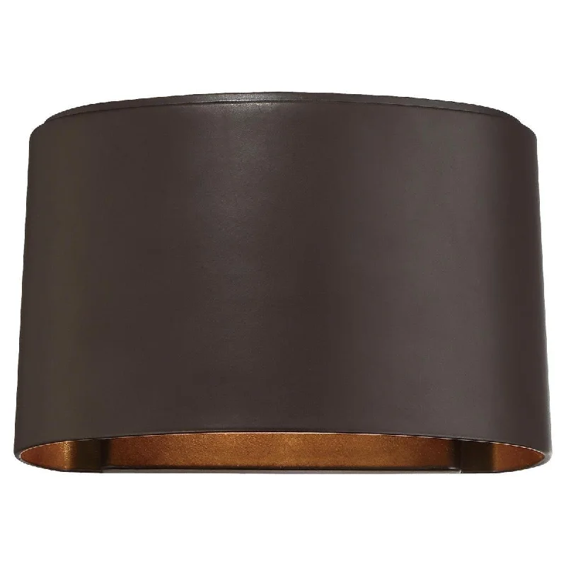 Industrial Lighting for Electronics ManufacturingEverton Rain 8 in. LED Outdoor Wall Lantern Bronze Finish