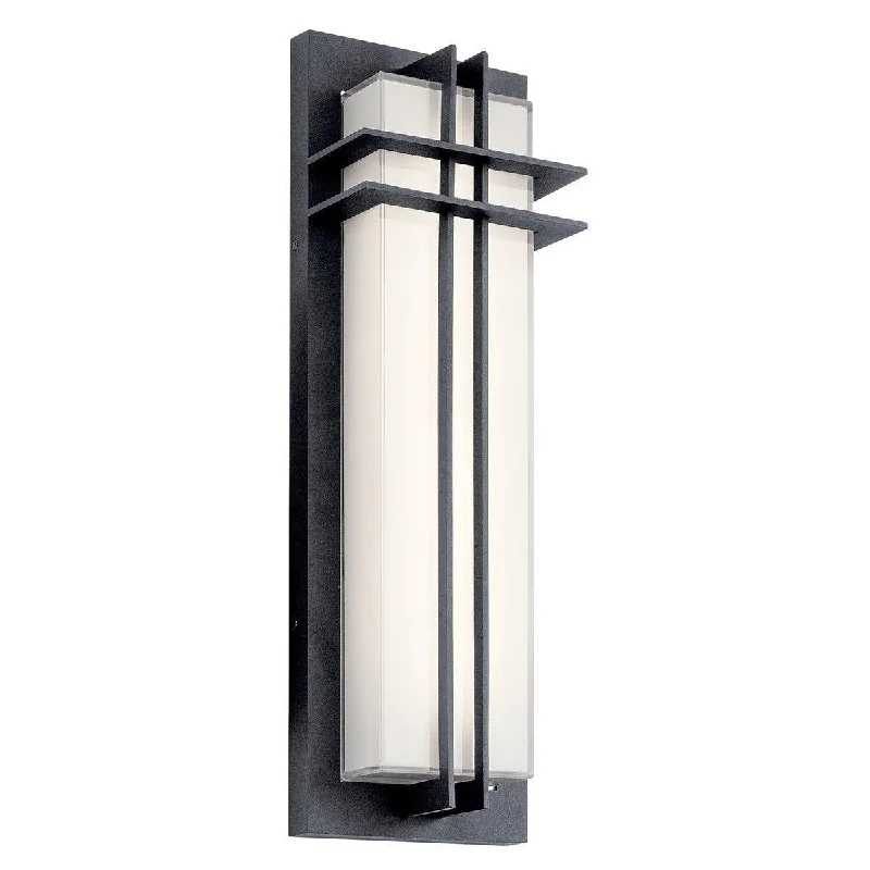 Industrial Emergency Lighting for Safety in FactoriesManhattan 22 In LED Outdoor Wall Sconce 550 Lumens 3000K Black Finish