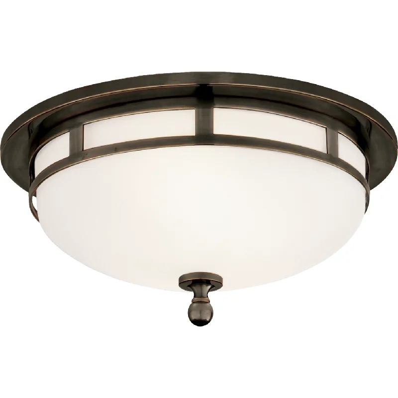 Track lighting for task lighting in workshopsOpenwork Small Flush Mount