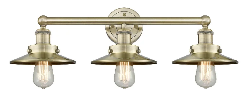 Corrosion - Resistant Industrial Lighting for Coastal FactoriesDowntown Urban Three Light Bath Vanity