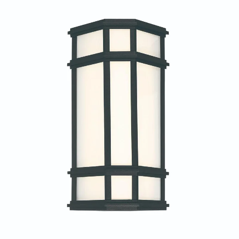 Durable Industrial Lighting for Harsh EnvironmentsMonte 14 In. LED Outdoor Wall Sconce Satin Black Finish