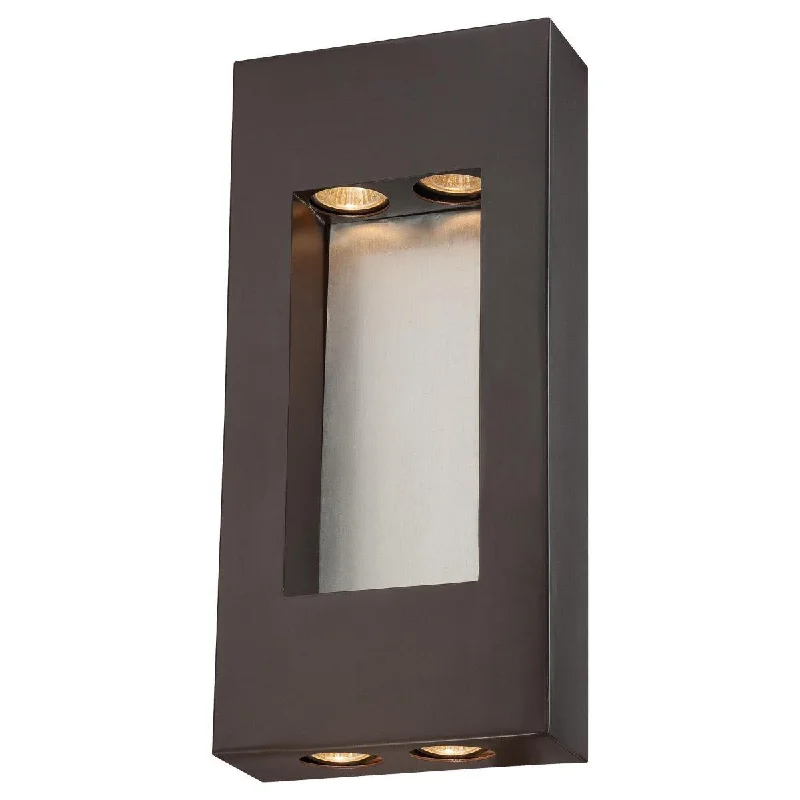 Shock - Resistant Industrial Lighting for Vibrating Machinery AreasGeox 17 in. 4 Lights Outdoor Wall Lantern Bronze Finish