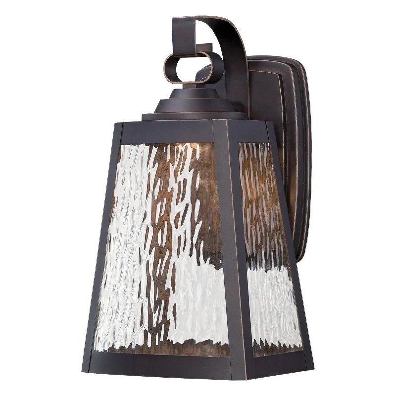 Adjustable Industrial Lighting for Flexible IlluminationTalera 13 in. LED Outdoor Wall Lantern Oil Rubbed Bronze & Gold Finish