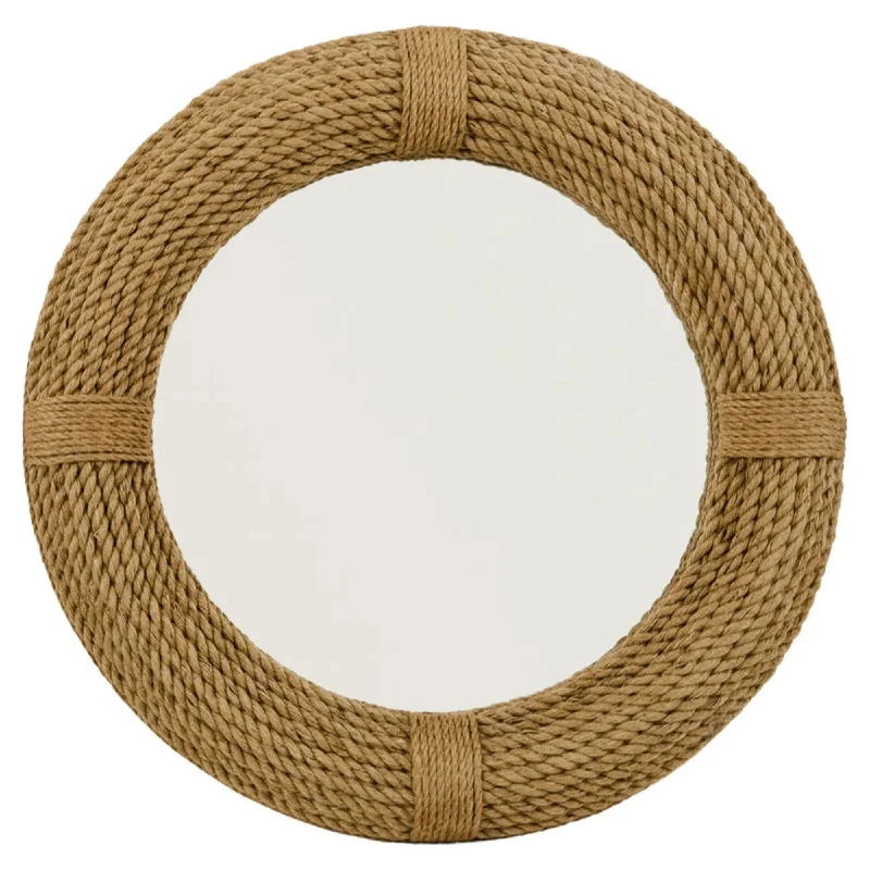 Track lighting with a minimalist track designRound Rope Mirror