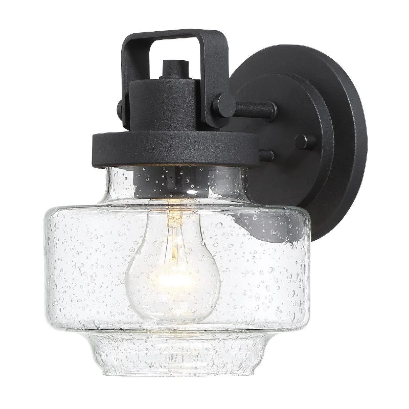 Industrial Flood Lighting for Outdoor Loading DocksRosecrans 8 in. Outdoor Wall Sconce Black Finish