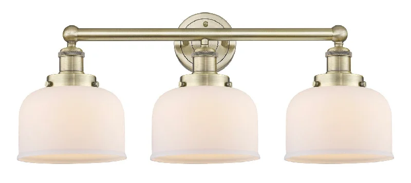 Industrial Pendant Lighting for Machine ShopsEdison Three Light Bath Vanity