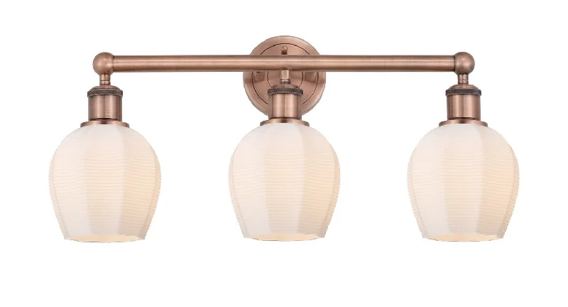 Industrial Ceiling - Mounted Lighting for Assembly PlantsEdison Three Light Bath Vanity