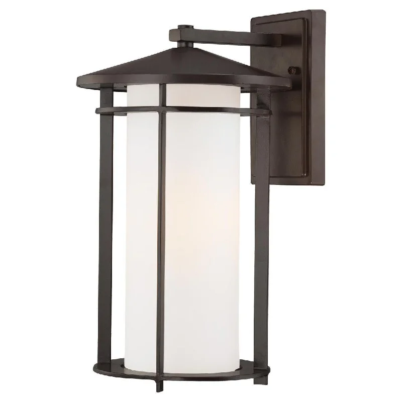 Industrial Lighting with High CRI (Color Rendering Index) for True Color PerceptionAddison Park 16 in. Outdoor Wall Lantern Bronze Finish