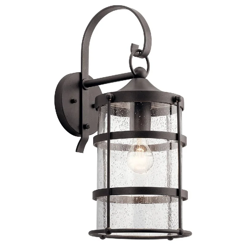 Industrial Emergency Lighting for Safety in FactoriesMill Lane 21 in. Outdoor Wall Light Anvil Iron Finish