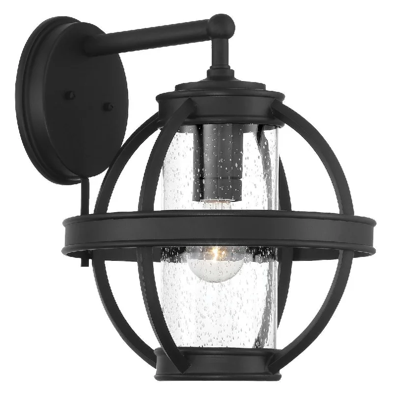 Industrial Wall - Mounted Lighting for Workshop WallsCumberland Court 16 in. Outdoor Wall Sconce Black Finish
