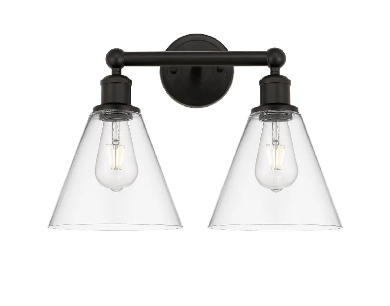 Industrial Lighting with High CRI (Color Rendering Index) for True Color PerceptionDowntown Urban Two Light Bath Vanity
