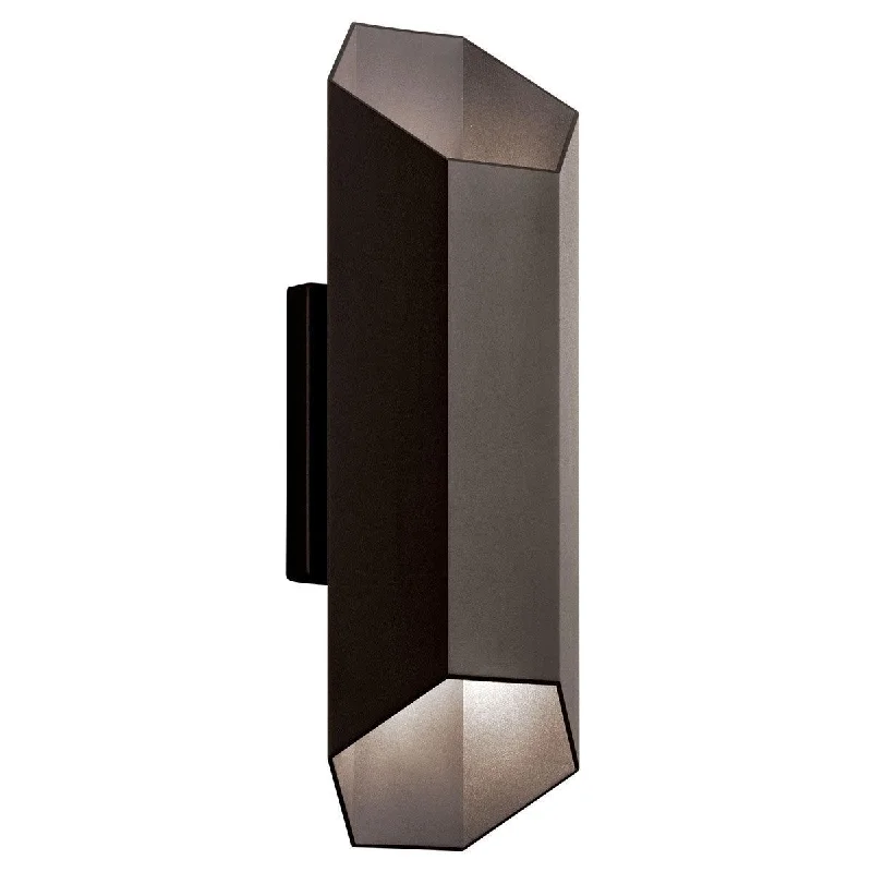 Industrial Exit Sign Lighting for Quick EvacuationEstella 17 in. LED Outdoor Wall Sconce 720 Lumens 3000K Bronze Finish