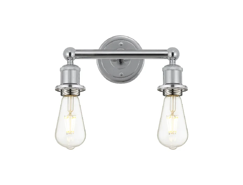 Industrial Lighting for Metal Fabrication ShopsDowntown Urban Two Light Bath Vanity