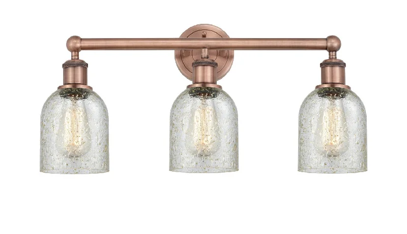 Waterproof Industrial Lighting for Wet AreasEdison Three Light Bath Vanity