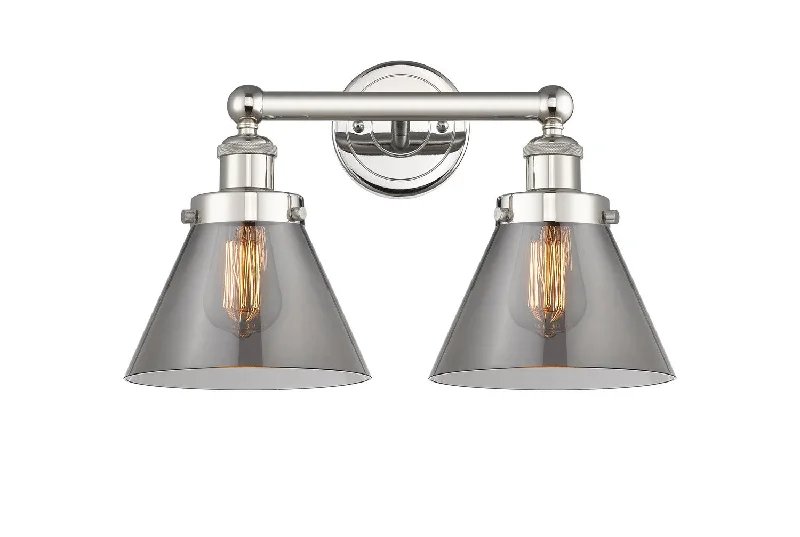 Industrial Lighting with High CRI (Color Rendering Index) for True Color PerceptionEdison Two Light Bath Vanity